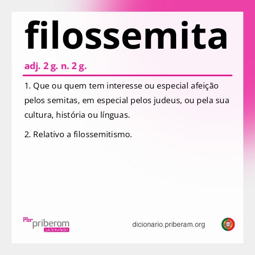 Significado de filossemita