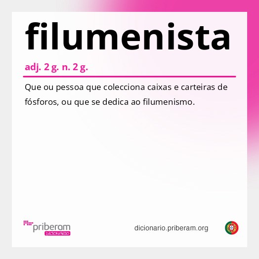 Significado de filumenista