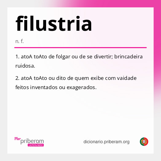 Significado de filustria