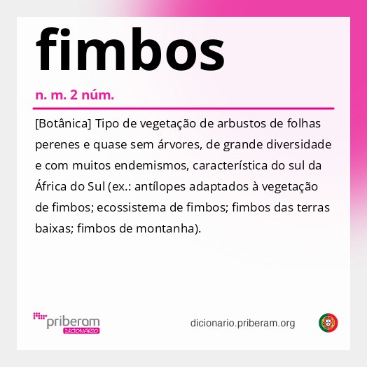 Significado de fimbos