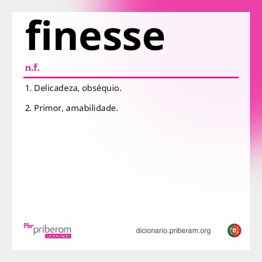 Significado de finesse