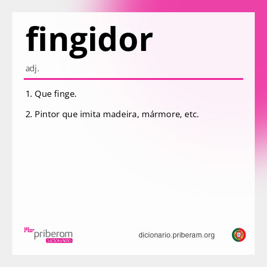 Significado de fingidor