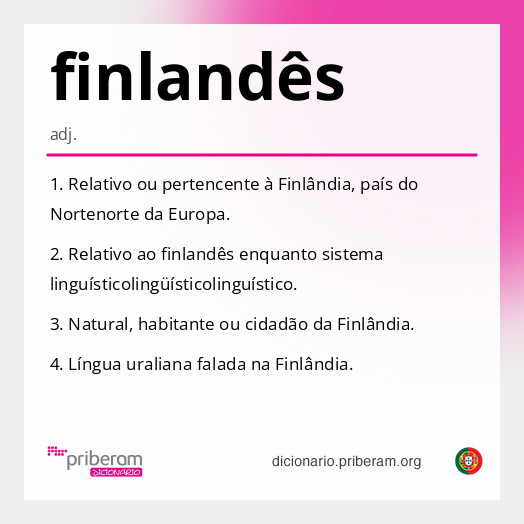 Significado de finlandês