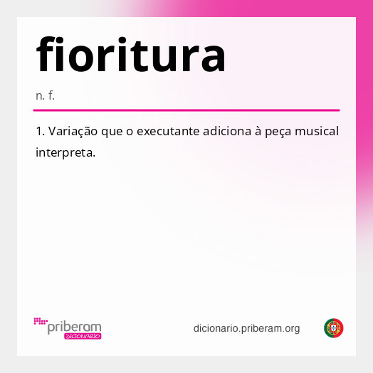 Significado de fioritura