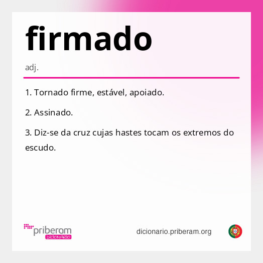Significado de firmado