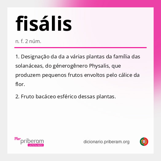 Significado de fisális