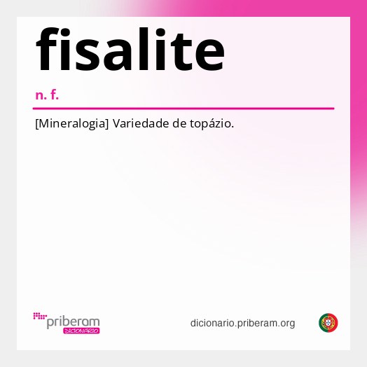 Significado de fisalite