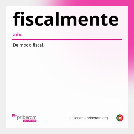 Significado de fiscalmente