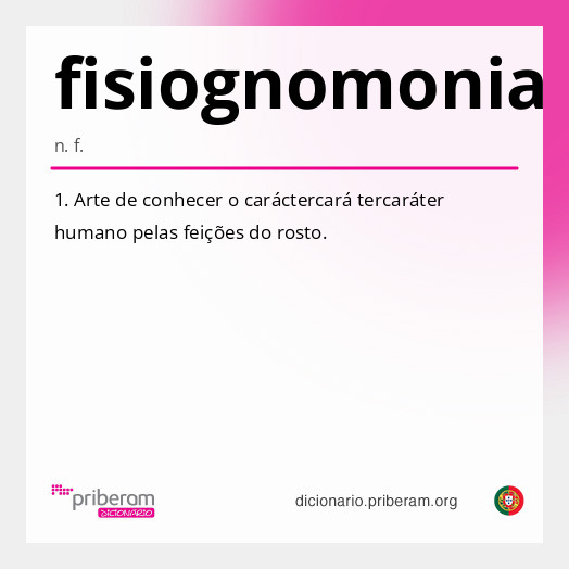 Significado de fisiognomonia