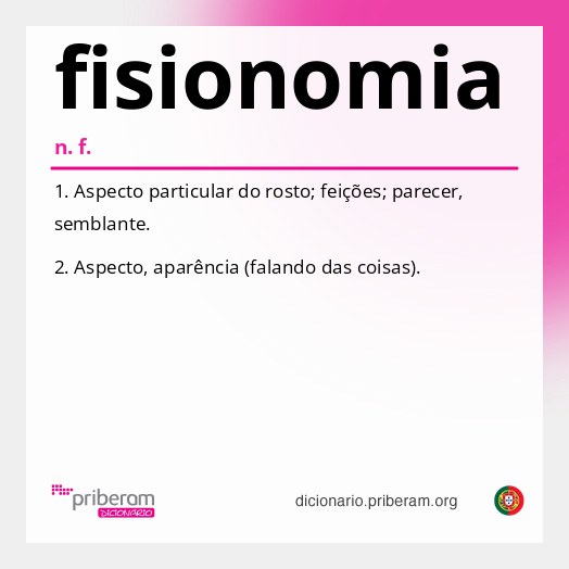Significado de fisionomia