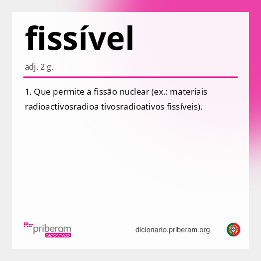 Significado de fissível