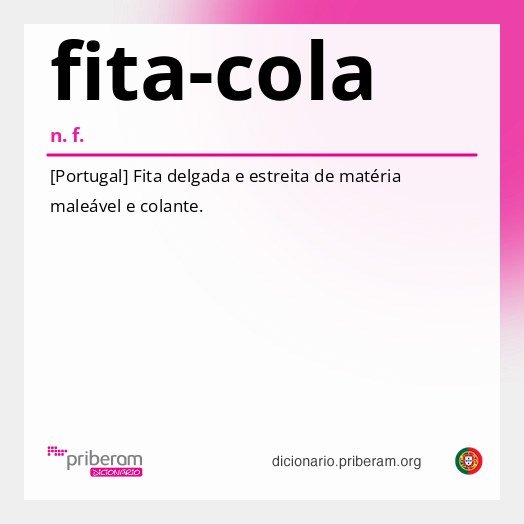 Significado de fita-cola