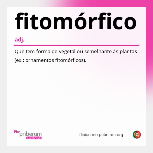 Significado de fitomórfico
