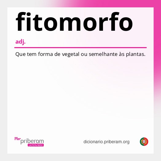 Significado de fitomorfo