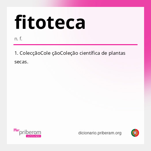 Significado de fitoteca