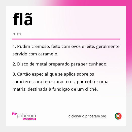 Significado de flã