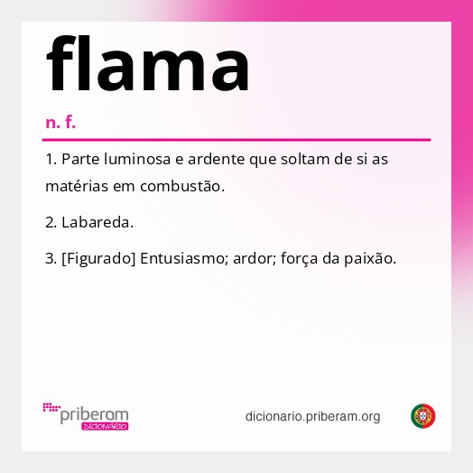 Significado de flama