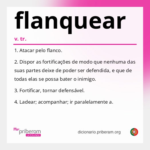 Significado de flanquear