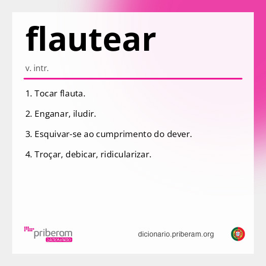 Significado de flautear