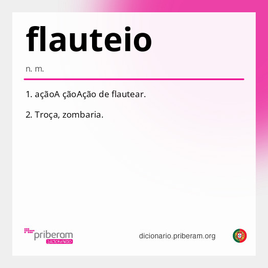 Significado de flauteio