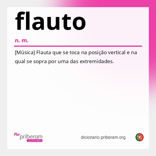 Significado de flauto