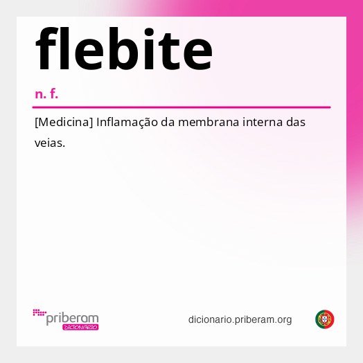 Significado de flebite