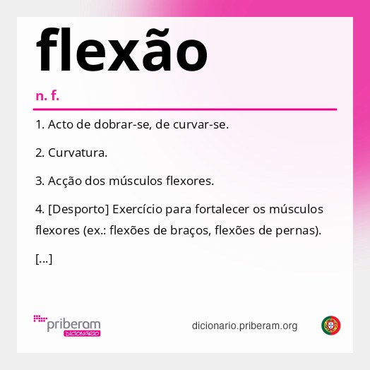 Significado de flexão