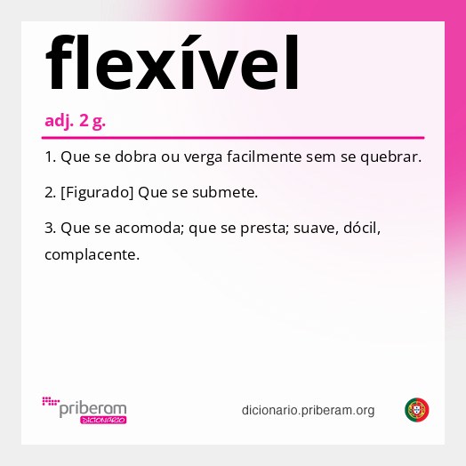 Significado de flexível