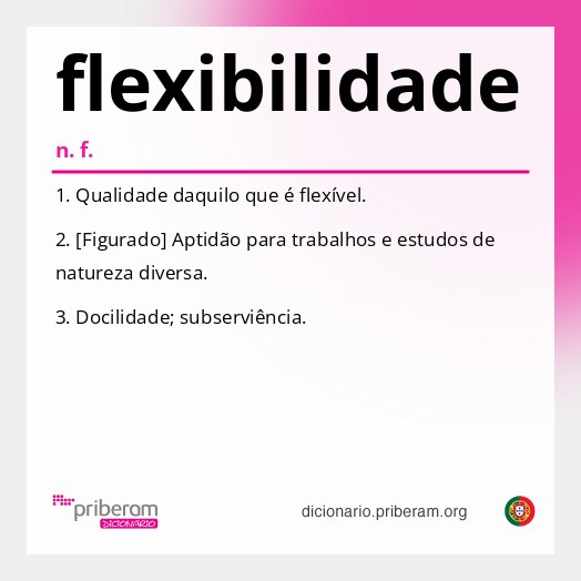 Significado de flexibilidade