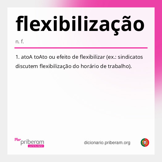 Significado de flexibilização