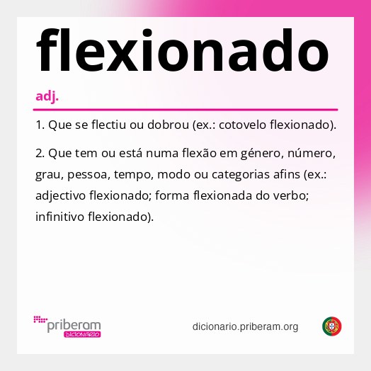 Significado de flexionado