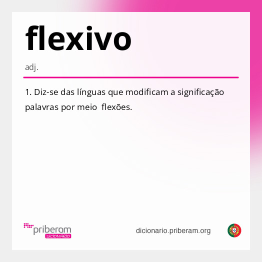 Significado de flexivo