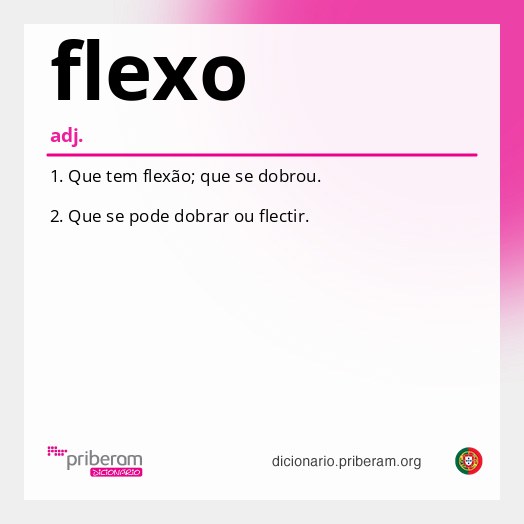 Significado de flexo