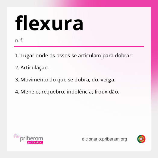 Significado de flexura