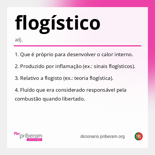 Significado de flogístico