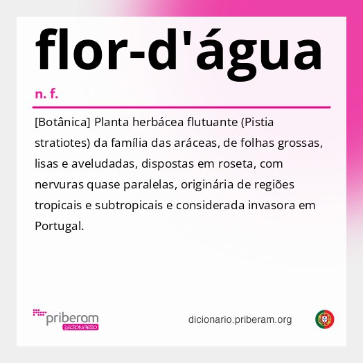 Significado de flor-d'água
