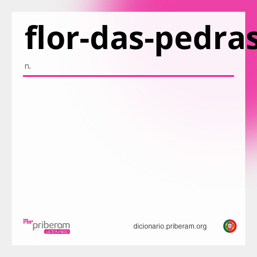 Significado de flor-das-pedras