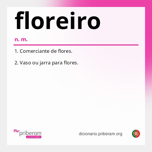 Significado de floreiro