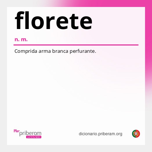 Significado de florete
