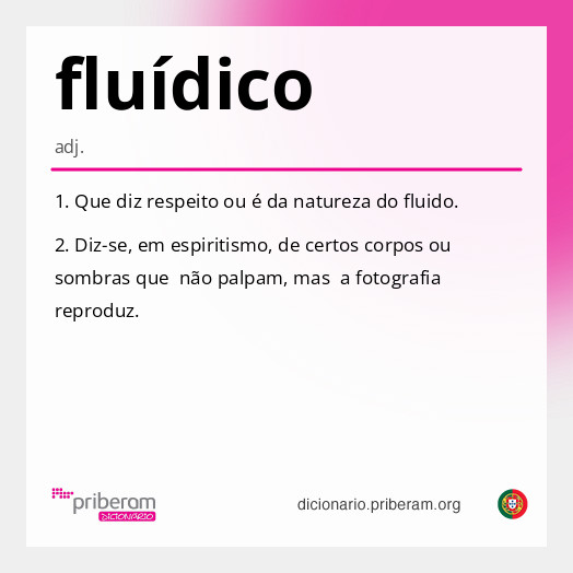 Significado de fluídico
