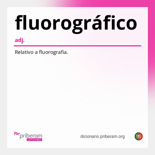 Significado de fluorográfico