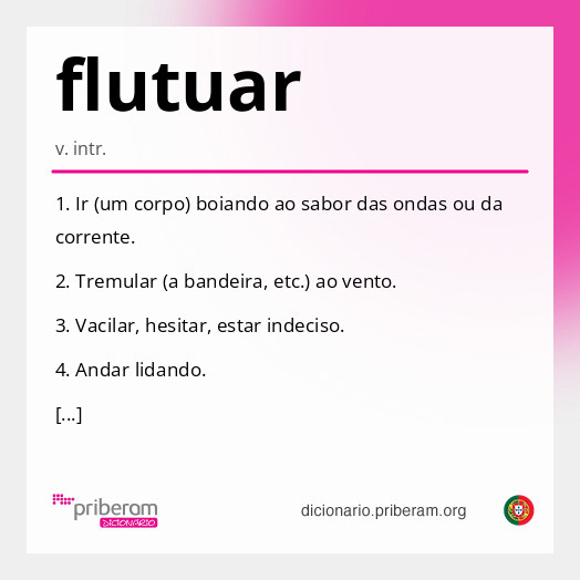Significado de flutuar