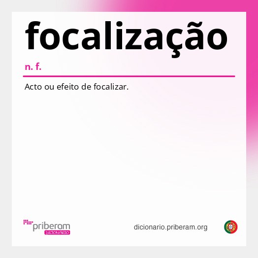 Significado de focalização