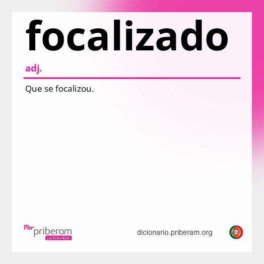 Significado de focalizado