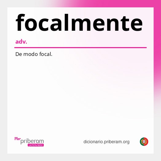 Significado de focalmente