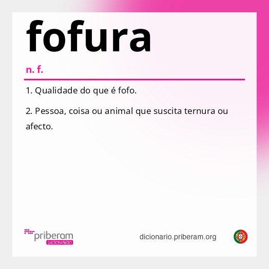 Significado de fofura