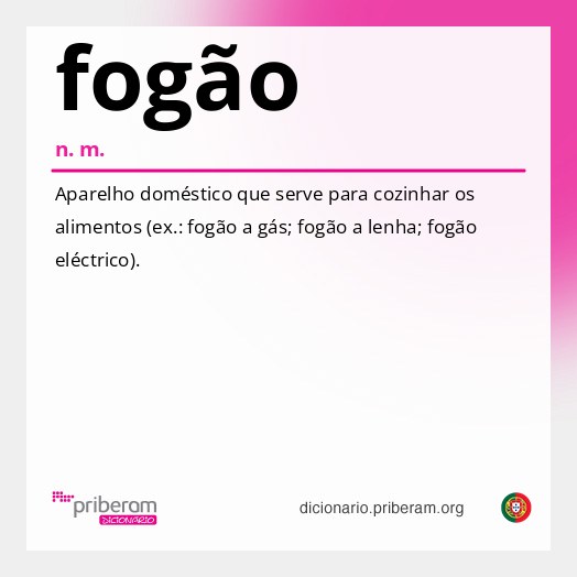 Significado de fogão