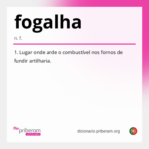 Significado de fogalha