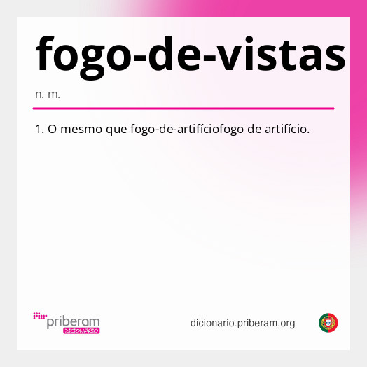 Significado de fogo-de-vistas