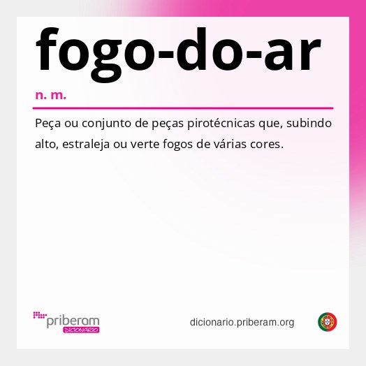 Significado de fogo-do-ar